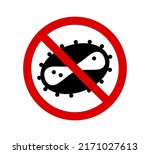 monkeypox caution red sign.... | Shutterstock .eps vector #2171027613