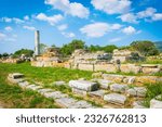 Temple of goddess Hera, Hereion sanctuary on Samos island, Greece