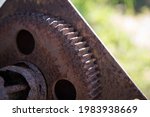Old Rusty Metal Cog Wheel