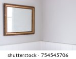 Mirror Isolated On Blank Wall...