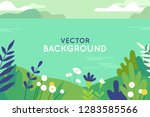 vector illustration in trendy... | Shutterstock .eps vector #1283585566