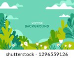 vector illustration in trendy... | Shutterstock .eps vector #1296559126