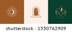 door and key   vector abstract... | Shutterstock .eps vector #1550762909
