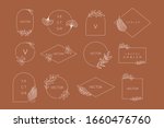vector logo design template and ... | Shutterstock .eps vector #1660476760