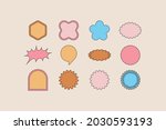 vector set of design elements ... | Shutterstock .eps vector #2030593193