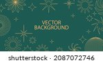 vector horizontal banner with... | Shutterstock .eps vector #2087072746