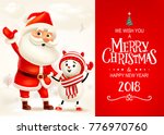 merry christmas and happy new... | Shutterstock . vector #776970760