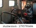 Diesel Engine Inside The Train...