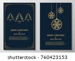 merry christmas and happy new... | Shutterstock .eps vector #760423153