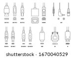 usb  hdmi  ethernet and other... | Shutterstock .eps vector #1670040529