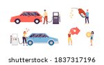Fuel Economy Symbols Set With...