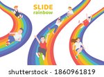 Rainbow Slide With Happy...