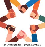 teamwork concept   joined... | Shutterstock .eps vector #1906639513