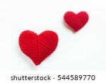 Crochet Hearts On White...