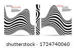 brochure template wave with... | Shutterstock .eps vector #1724740060