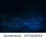 futuristic glowing abstract... | Shutterstock .eps vector #1472633243