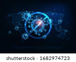 futuristic global lockdown due... | Shutterstock .eps vector #1682974723