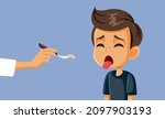  little boy disliking the... | Shutterstock .eps vector #2097903193