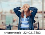  stressed woman having a bad...