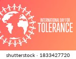 International Day For Tolerance....