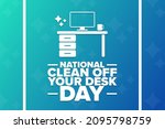 national clean off your desk... | Shutterstock .eps vector #2095798759
