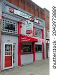 Small photo of MT AIRY, NORTH CAROLINA, USA -SEPTEMBER 18, 2021 - From first season of Andy Griffith Show, original Snappy Lunch Diner in Mayberry, Mt. Airy, NC, home of Andy Griffith and inspiration for Mayberry.