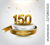 150 years golden anniversary... | Shutterstock .eps vector #1272801523