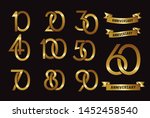 set of anniversary logotype and ... | Shutterstock .eps vector #1452458540