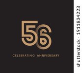 56 years anniversary... | Shutterstock .eps vector #1911834223