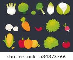 set of vegetables | Shutterstock .eps vector #534378766