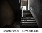 Dark Grungy Staircase With...