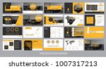 presentation template for... | Shutterstock .eps vector #1007317213