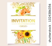 romantic wedding invitation... | Shutterstock .eps vector #1324386356