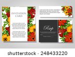 wedding invitation cards with... | Shutterstock .eps vector #248433220