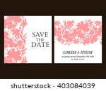 vintage delicate invitation... | Shutterstock .eps vector #403084039