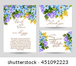 romantic invitation. wedding ... | Shutterstock . vector #451092223