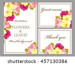 romantic invitation. wedding ... | Shutterstock .eps vector #457130386