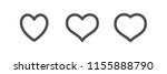 heart icons  love symbol vector ... | Shutterstock .eps vector #1155888790