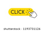 clicking hand on click button ... | Shutterstock .eps vector #1193731126