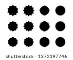 starburst badges. price sticker.... | Shutterstock .eps vector #1372197746