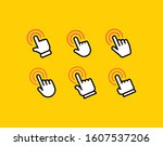 set of hand click icons.... | Shutterstock .eps vector #1607537206