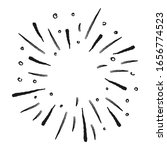 sunburst doodle. star burst... | Shutterstock .eps vector #1656774523