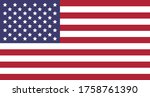 usa flag  national emblem of... | Shutterstock .eps vector #1758761390