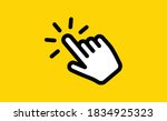 hand click icon. vector mouse... | Shutterstock .eps vector #1834925323