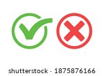 check mark icons. green tick... | Shutterstock .eps vector #1875876166