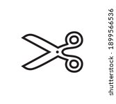scissor linear vector icon.... | Shutterstock .eps vector #1899566536