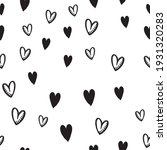 hand drawn doodle hearts... | Shutterstock .eps vector #1931320283