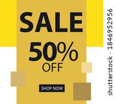 sale 50  off shop now label tag ... | Shutterstock .eps vector #1846952956