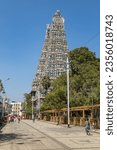 Small photo of Madurai Tamil Nadu,India 11 March 2022 Hindu meenakshi amman temple a historic hindu temple located in Madurai city in Tamil Nadu in India