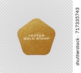 premium quality golden label ... | Shutterstock .eps vector #717335743